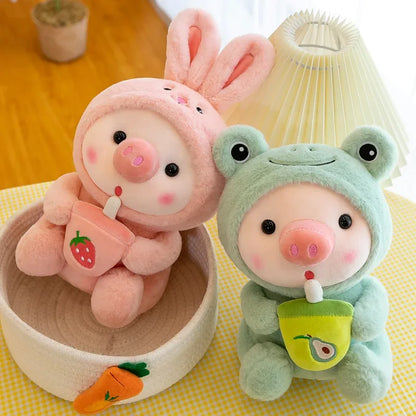 Cute Milk Tea Pig Plush Toy stuffed animal plush soft toy pillow pals plushie
