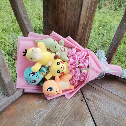 Pokemon Plush Flower Bouquet | Pikachu & Friends Gift
