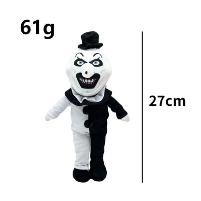 New TERRIFIER 3 Plush Clown Plush Toy Scary Stuffed Animal Plush Children Halloween Gifts Fans Collection or Decorate the Room preto e branco 25cm stuffed animal plush soft toy pillow pals plushie
