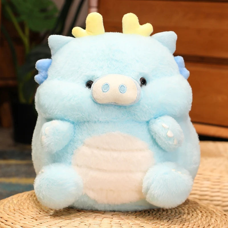 Piggy Dragon blue 30cm stuffed animal plush soft toy pillow pals plushie