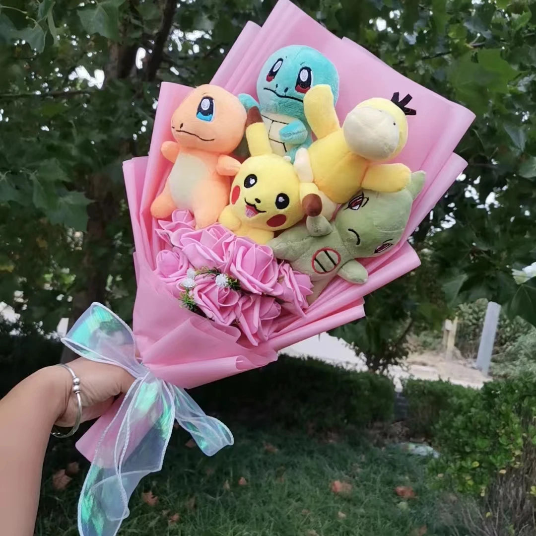 Pokemon Plush Flower Bouquet | Pikachu & Friends Gift