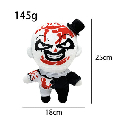 New TERRIFIER 3 Plush Clown Plush Toy Scary Stuffed Animal Plush Children Halloween Gifts Fans Collection or Decorate the Room Topper 25cm stuffed animal plush soft toy pillow pals plushie