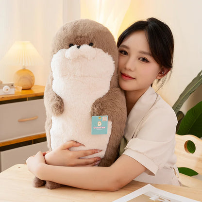 Sea Otter Plush & Pillow 67cm brown seal see choose option stuffed animal plush soft toy pillow pals plushie