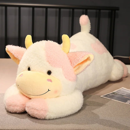 Giant Cow Plush Pink stuffed animal plush soft toy pillow pals plushie