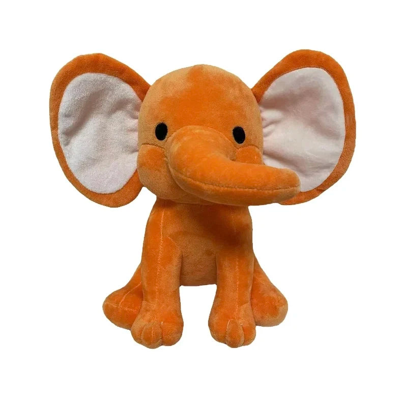 Colorful Elephants Plushies Orange white ear 25cm stuffed animal plush soft toy pillow pals plushie