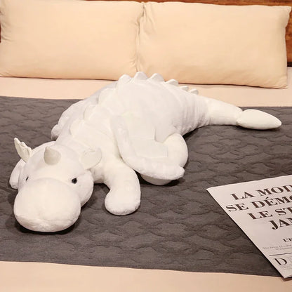 Unicorne Dragon plush white
