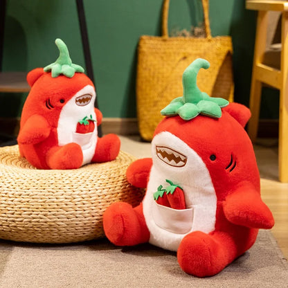 Red Pepper Shark stuffed animal plush soft toy pillow pals plushie