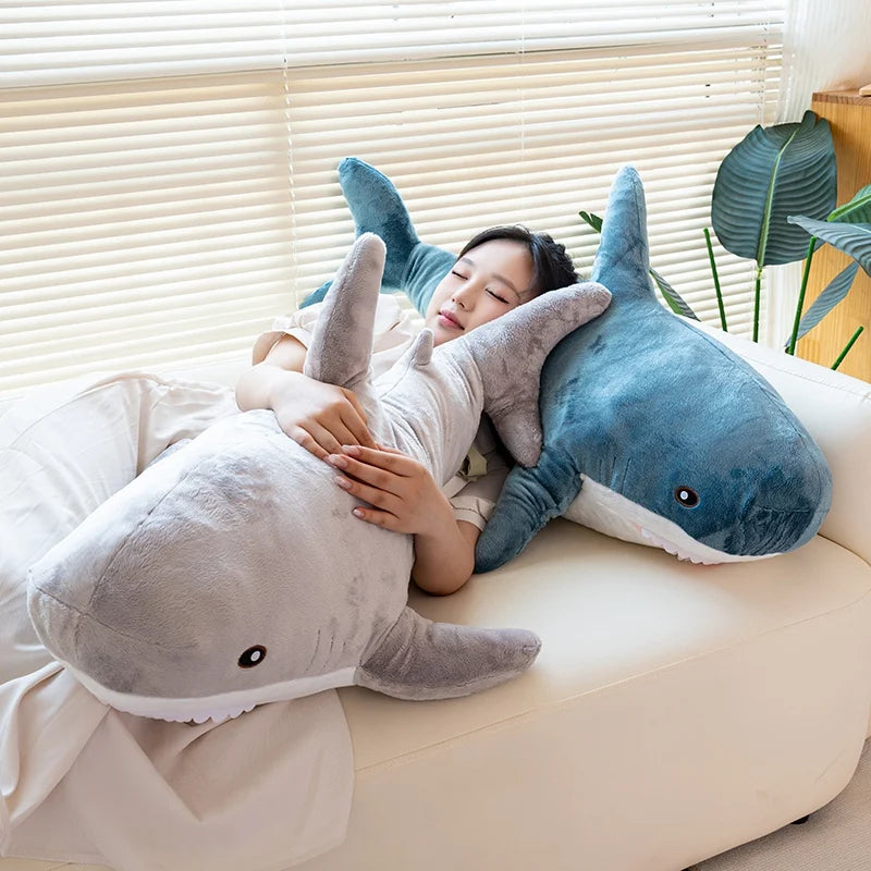 Colorful Sharks stuffed animal plush soft toy pillow pals plushie