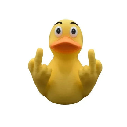 Funny Middle Finger Duck Statue | Resin Desk & Garden Decoration