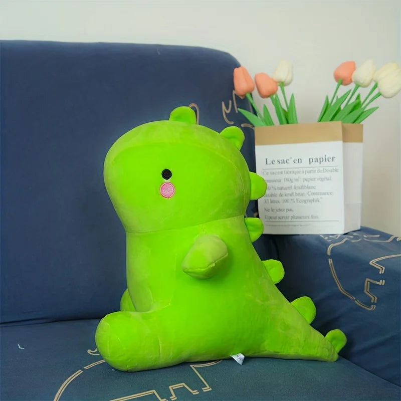 Colorful T-Rex light green stuffed animal plush soft toy pillow pals plushie