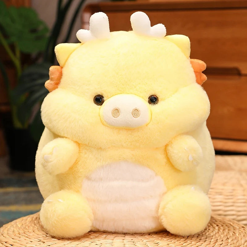 Piggy Dragon yellow 30cm stuffed animal plush soft toy pillow pals plushie