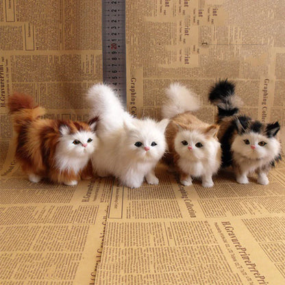Fluffy Cats stuffed animal plush soft toy pillow pals plushie