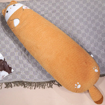 Long Cat Plush Brown stuffed animal plush soft toy pillow pals plushie