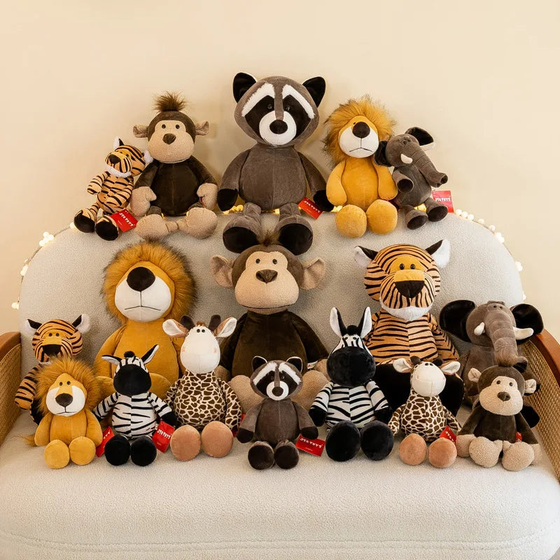 Jungle Animals Plushies stuffed animal plush soft toy pillow pals plushie