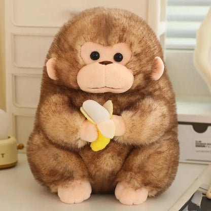 Lucky Monkey Brown stuffed animal plush soft toy pillow pals plushie