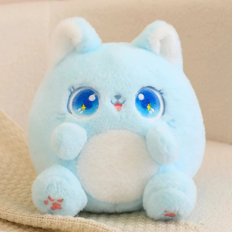 Kawaii chubby Kittens blue CHINA stuffed animal plush soft toy pillow pals plushie