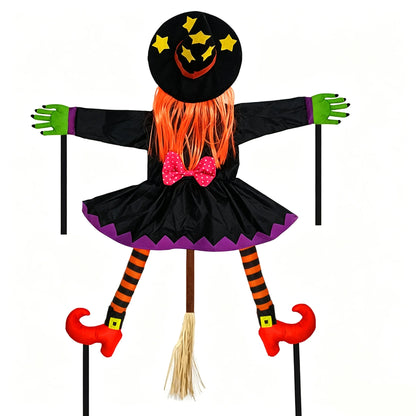 Halloween Crashing Into Tree Witch Doll Decoration Funny Outdoor Yard Garden Decor Halloween Party Holiday Scene Decor Supplies stuffed animal plush soft toy pillow pals plushie