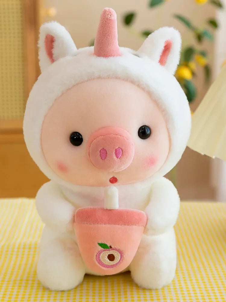 Cute Milk Tea Pig Plush Toy stuffed animal plush soft toy pillow pals plushie