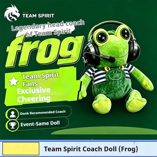Jab Frog Coach Plush Toy – Cute Gaming Frog Stuffed Animal