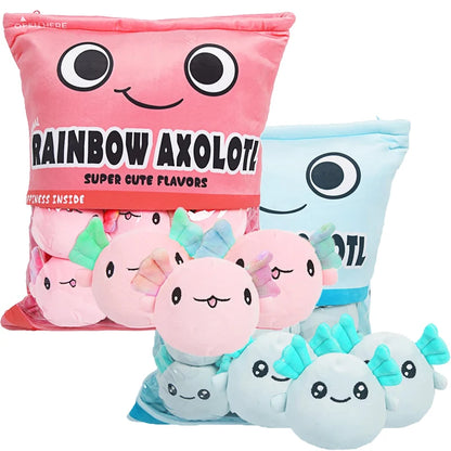 Axolotl Pillow stuffed animal plush soft toy pillow pals plushie