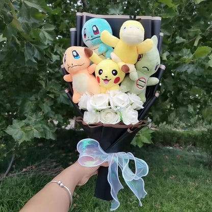Pokemon Plush Flower Bouquet | Pikachu & Friends Gift