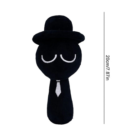 Sprunki Game Black Hat stuffed animal plush soft toy pillow pals plushie