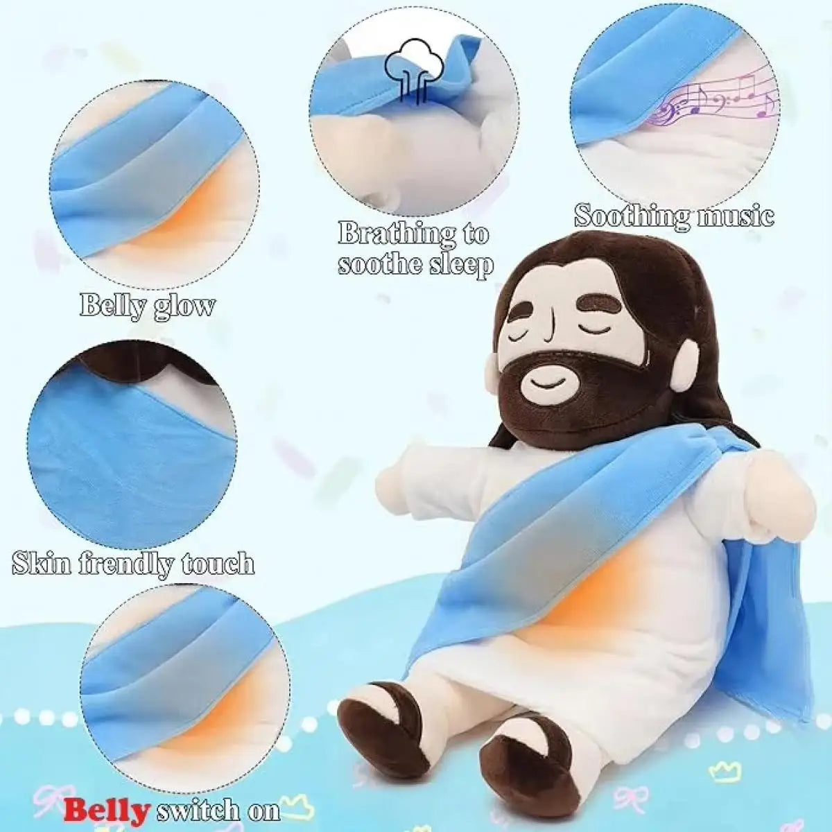 Breathing Jesus stuffed animal plush soft toy pillow pals plushie